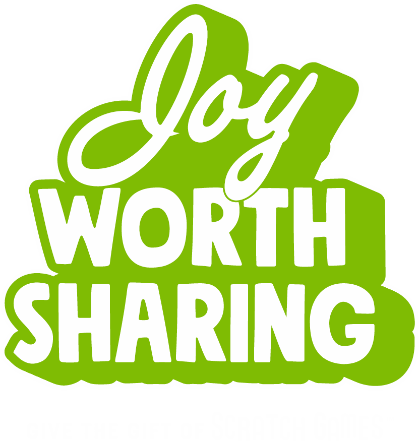 Joy Worth Sharing. Give the gift of scratch games.