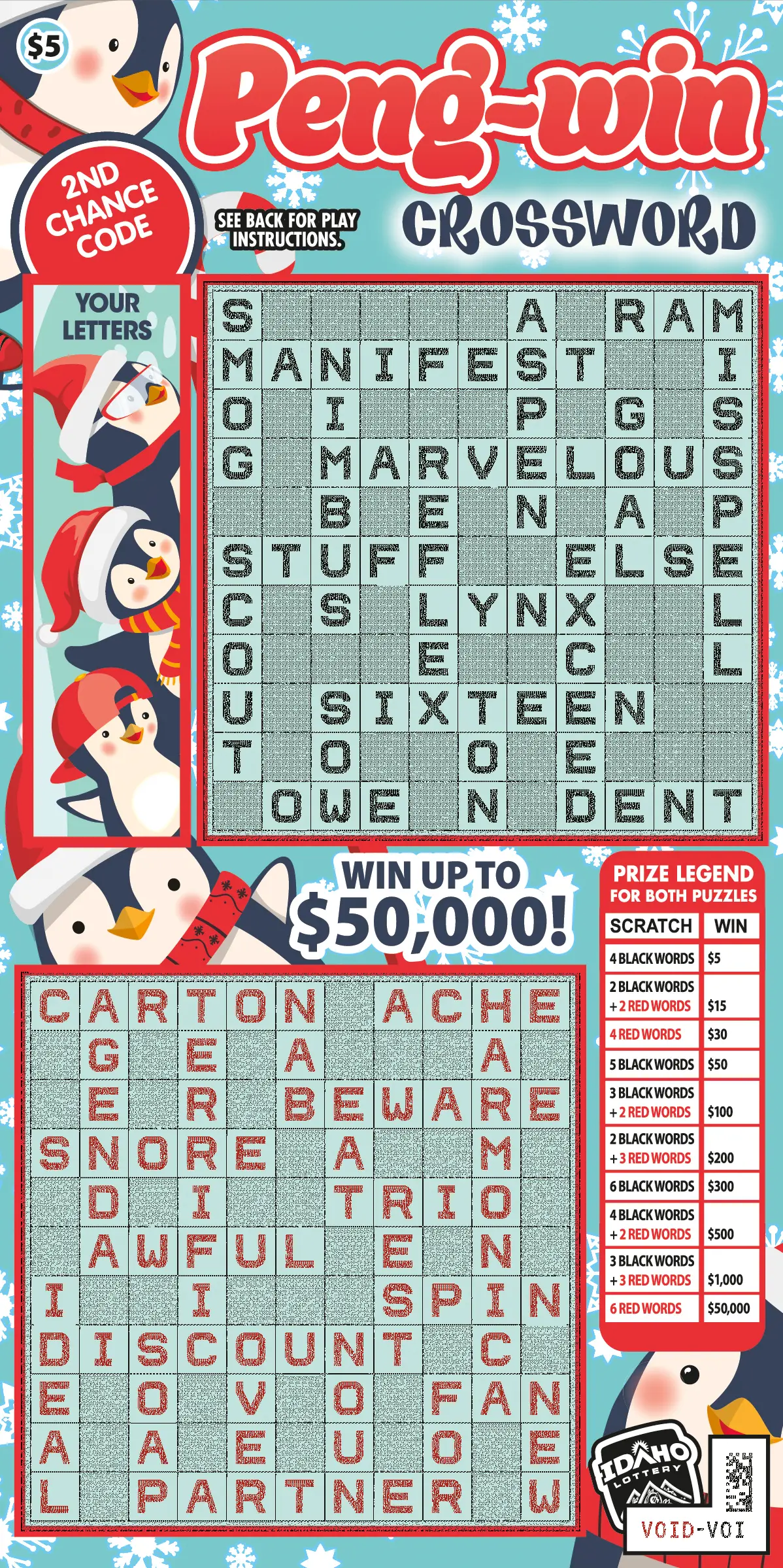 Peng-win scratch ticket.