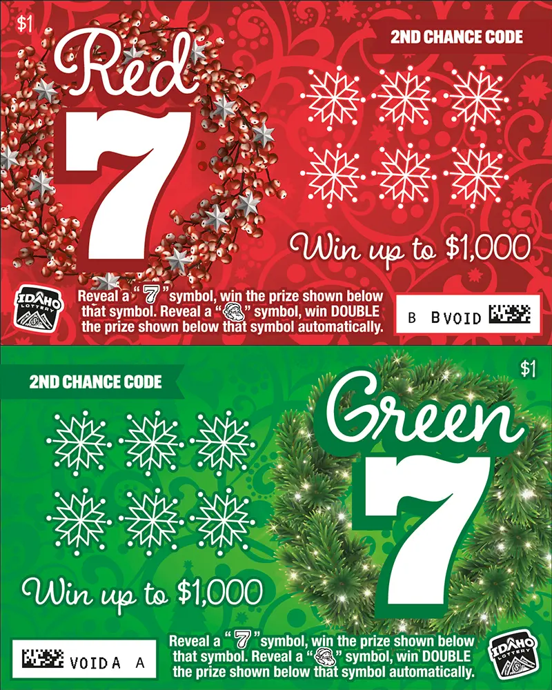 Red 7 Green 7 scratch ticket.