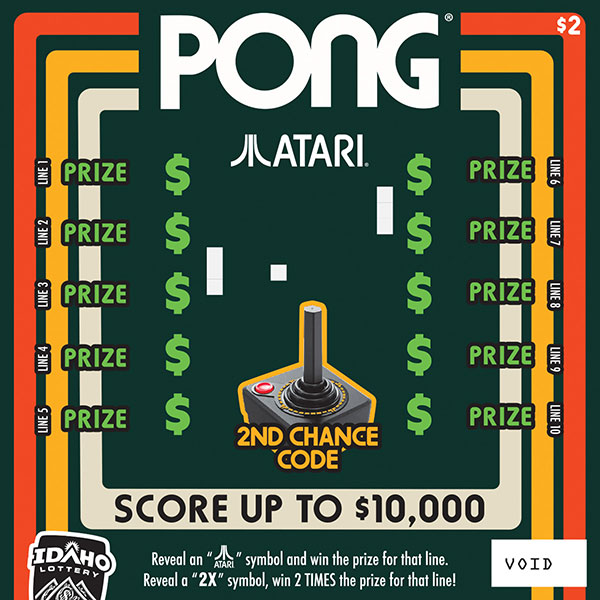 Pong scratch ticket