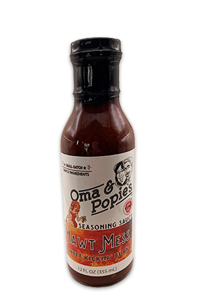 Oma & Popies Hawt Mess Seasoning Sauce “Sweet Kickin’ Burn